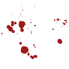 Blood watercolor splatter texture element.