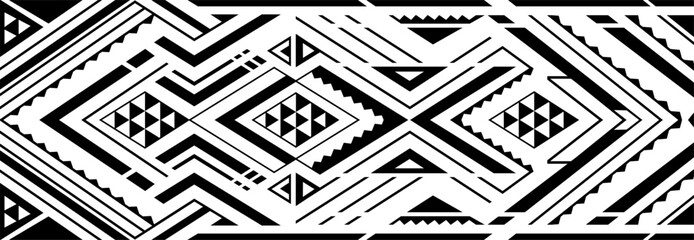 Ethnic style ornament for armband tattoo