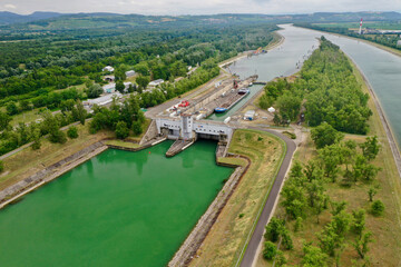 centrale hydroélectrique d'Ottmarsheim en Alsace