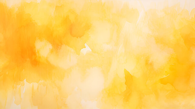 yellow abstract watercolor hand painted background image | Generative AI