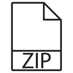 zip file icon vector