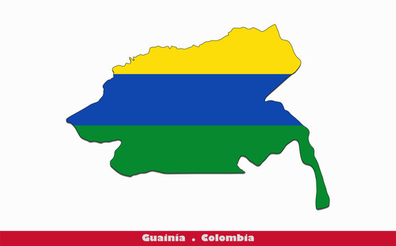 Guainía Flag - Department of Columbia (EPS)