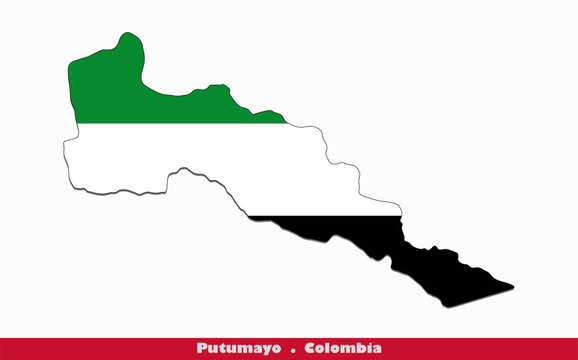 Putumayo Flag - Department of Columbia (EPS)