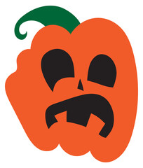 The jack o lantern pumpkin for halloween conten