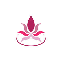Ignite Lotus flower logo symbol