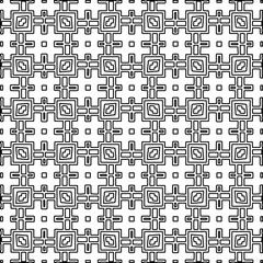 Abstract background with figures from lines. black and white pattern for web page, textures, card, poster, fabric, textile. Monochrome graphic repeating design.