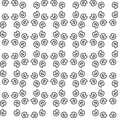 Abstract background with figures from lines. black and white pattern for web page, textures, card, poster, fabric, textile. Monochrome graphic repeating design.