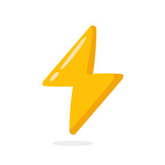 lightning bolt on a white background