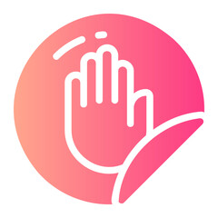 Obraz premium hand made gradient icon