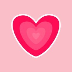 pink valentine heart