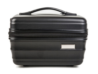 Black briefcase isolated on white background. Clipping path included.