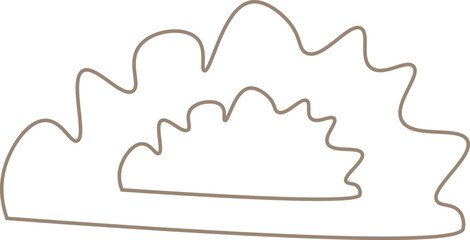 Abstract boho shape vector element