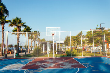 basketball near the beach