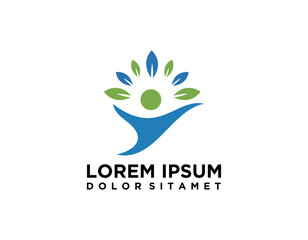 Health Leaf Logo Template