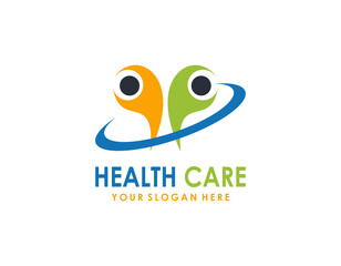 Health Care Logo Design. suitable for your health care company or hospital. healthcare minimalist design logo. stylish vector logo