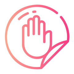 hand made gradient icon