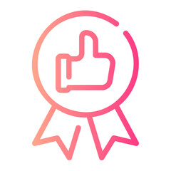 quality assurance gradient icon