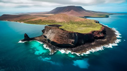 Foto op Canvas A breathtaking view of a Galapagos island with a stunning landscape. © art4all