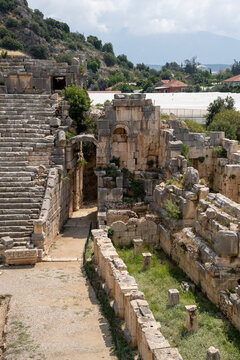 ruins of the city