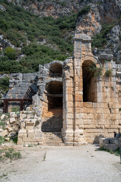ruins of ancient roman amphitheater