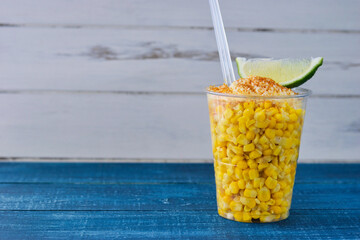 メキシコ料理のエスキーテス　Mexican Esquites
