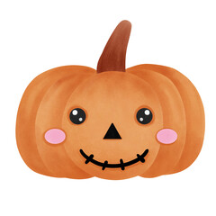 cartoon  Halloween pumpkin