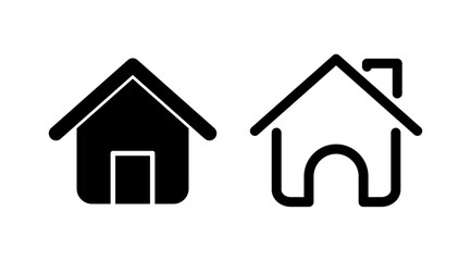 Fototapeta premium Home icon vector. House vector icon