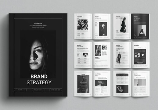 Brand Strategy Guide Layout Brochure Template