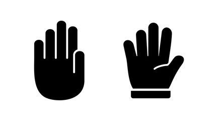 Obraz premium Hand icon vector. hand symbols. palm