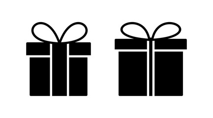 Gift icon vector. gift box icon. birthday gift