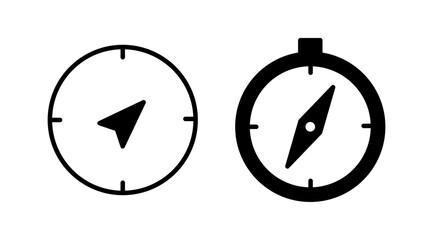 Compass icon vector. navigation icon