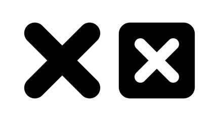 Obraz premium Close vector icon. Delete icon. remove, cancel, exit symbol.