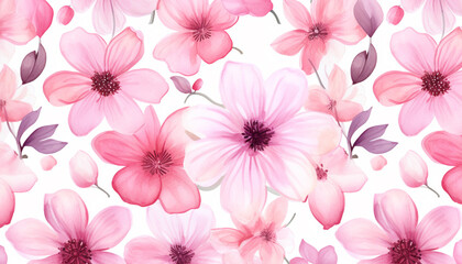 Obraz premium flowers pattern background