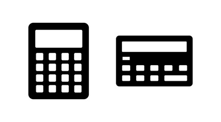 Calculator icon vector. math icon. finances sign