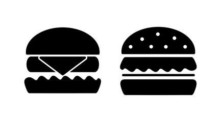 Burger icon vector. hamburger logo icon. fast food icon