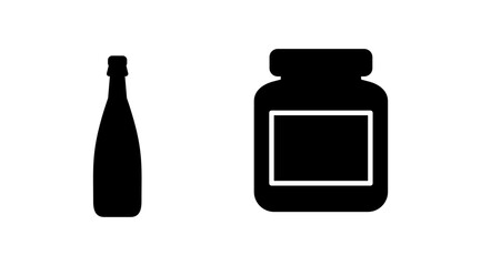 bottle icon vector. bottle icon in trendy flat design