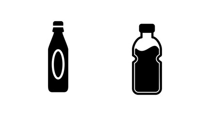 bottle icon vector. bottle icon in trendy flat design
