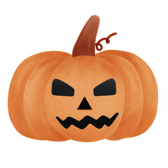 cartoon Halloween pumpkin