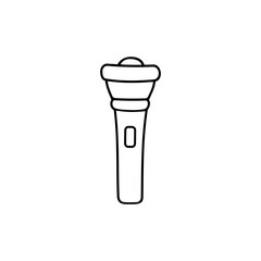 Flashlight icon vector. lantern illustration sign. lamp symbol. light logo.