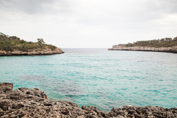 Fototapeta na wymiar a small bay on the coastline of spain