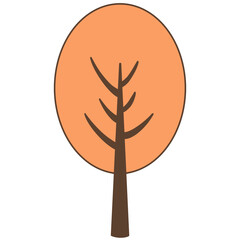 spring and autumn trees