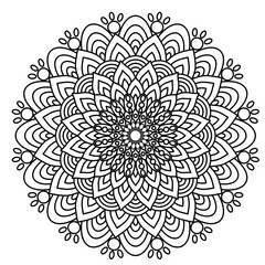 coloring page of mandala for paint