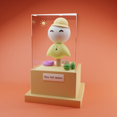 3d person with a box