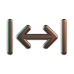 Obraz premium Width 3D Icon