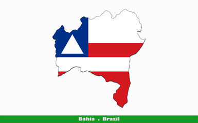 Bahia Flag - States of Brazil (EPS)