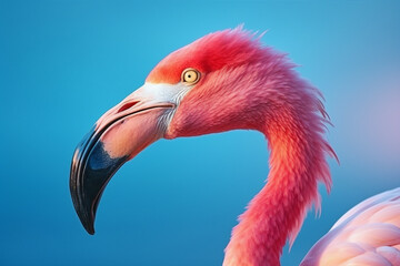 Nature pink birds flamingo
