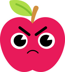 Apple Face Angry