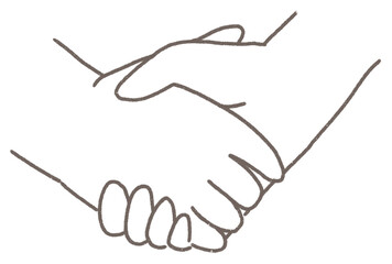 A handshake is a common form of greeting or introduction that involves clasping hands with another person.