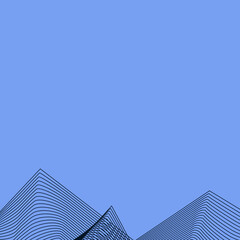 Transform your tech designs with the dynamic beauty of abstract wave sharp lines, artfully arranged as ornamental corner borders or frames