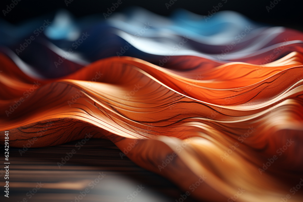 Aufkleber An abstract photography composition capturing the play of light and shadow on a wooden surface. Generative AI.